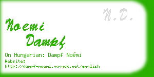 noemi dampf business card